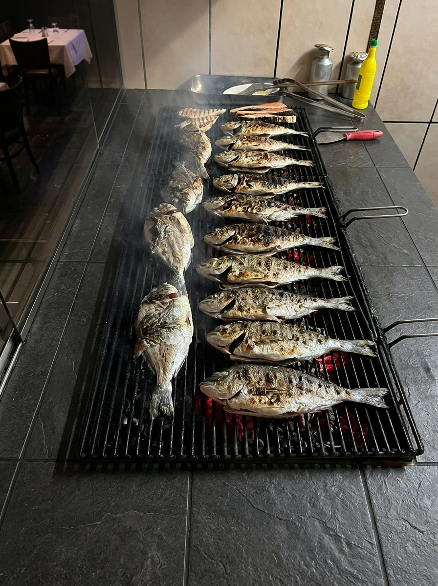 FischGrillPro als frisches Fischgericht vom Grill im Restaurant Delphi